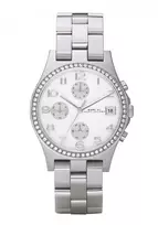 MARC JACOBS Women's MBM3072 Stainless Steel Quartz Watch 36mm Silver-tone