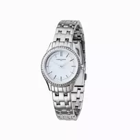 Pierre Cardin Moteriškas Kvarcinis Laikrodis CF.0611.SJ Sidabrinis Nerūdijančio Plieno Tinklelis 30mm