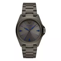 ARMANI AR11381 Vyriškas Kvarcinis Analoginis Laikrodis 40mm Nerūdijantis Plienas Mėlynas Ciferblatas