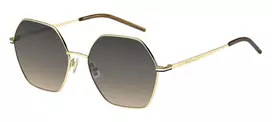 HUGO BOSS BLACK Moteriški Akiniai nuo Saulės BOSS1589SJ5G Kvadratinis Acetatinis Rėmas Pilki Gradientiniai Lęšiai 57mm