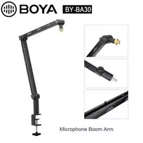 BOYA BY-BA30 Mikrofono Boom Rankena (Plieninė, Juoda)