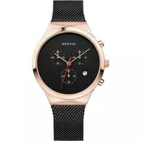 Bering Women's Classic Quartz Watch 36mm Rose Gold Tone Stainless Steel White Dial 14736-166