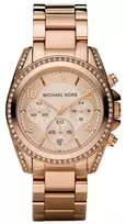 Michael Kors Parker Moteriškas Laikrodis MK5263 39mm Rožinio Aukso Spalvos Nerūdijantis Plienas