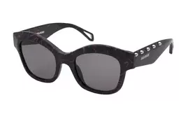 ZADIG & VOLTAIRE Moteriški drugelio formos akiniai nuo saulės SZV410-520803 Juodi/Pilkas gradientas 52mm