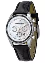 Armani AR5670 moteriškas keraminis laikrodis baltas ciferblatas balta juosta