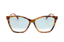 MISSONI Moteriški Akiniai Nuo Saulės MIS0003S2NL - Havana Acetato Katės Akies Formos su Rudais Gradientiniais Lęšiais