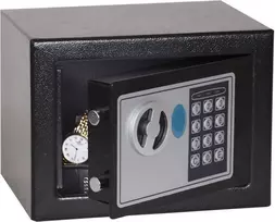 Phoenix Safe SS0721E Kompaktiškas seifas nuo įsilaužimo namams ir biurui su elektronine klaviatūra, tamsiai pilkas