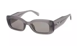ZADIG & VOLTAIRE Moteriški katės akies formos akiniai nuo saulės SZV372-4906A5 – juodas acetatinis rėmelis, pilki gradientiniai lęšiai, UV400 apsauga