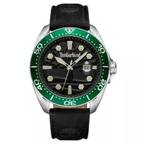 Timberland Vyriškas Henniker Kvarcinis Analoginis Laikrodis TDWGB2230603 44mm Juodas Nerūdijantis Plienas Oda