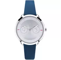 FURLA Giada moteriškas laikrodis su kvarciniu judesiu, 31 mm nerūdijančio plieno korpusas, sidabrinis ciferblatas, juodas odinis dirželis R4251102508