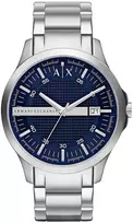 ARMANI EXCHANGE vyriškas laikrodis AX2132 analoginis kvarcinis 46mm nerūdijantis plienas