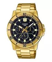 CASIO MTPVD300G1EUD Vyrų analoginis kvarcinis laikrodis 45 mm nerūdijantis plienas aukso spalvos