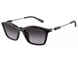Armani Exchange AX4146SU81588 Moteriški Akiniai nuo Saulės – Skaidrus Pilkas Rėmelis, Pilki Gradientiniai Stiklai, 53mm