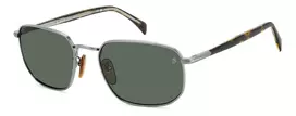 DAVID BECKHAM DB-1143-S-31Z Akiniai Vyrams Tamsiai Havana Žalia 57mm