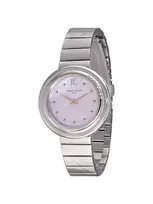 Pierre Cardin moteriškas laikrodis CF.1010.MS.2 – kvarcinis analoginis laikrodis 32 mm, sidabrinis, nerūdijančio plieno tinklelis