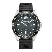TIMBERLAND Vyriškas Laikrodis TDWGB0029402 Henniker II 44mm Rudo Odinio Dirželio Juodu Ciferblatu Kvarcinis