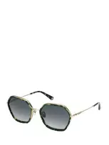 NINA RICCI Moteriški akiniai nuo saulės SNR268-56092I Ruda Havana Drugelio Acetatas