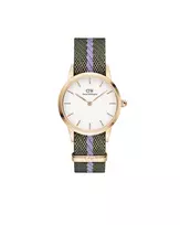 DANIEL WELLINGTON Petite Lumine Moteriškas Laikrodis 28mm Auksinis Nerūdijančio Plieno Tinklelis DW00100680