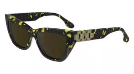 Victoria Beckham VB668S5516012 Moteriški kvadratiniai akiniai nuo saulės, juodas acetatas, pilki lęšiai 55/16/145 mm