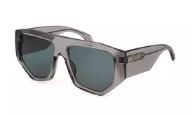 JUST CAVALLI Moteriški Akiniai Nuo Saulės SJC097-580819 Havana Ruda Vėžlio Kiauto Rėmelis Rudi Gradientiniai Stiklai 58mm