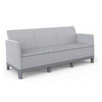 Lauko sofa Keter Scandi Form 3, plieno sp./šviesiai pilka sp., 180.2 cm x 73 cm x 77.5 cm