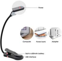 skaitymo lemputė,„Book Light Mini 7 LED“ įkraunama 3 lygių šilta šalta balta lanksti