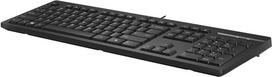 HP 125 USB WD KBD (Bulk 12), viso dydžio (100 %), laidinis, USB, membraninis, QWERTY, juodas