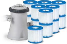 Baseino filtro pompa 1250L/h INTEX 28602 / 29007 + 13 filtrų!