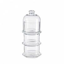 Serviravimo indas saldumynams 3 aukštų 9x9x22 cm 3x230 ml Pasabahce 20303
