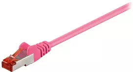 Wentronic „Goobay CAT 6“ jungiamasis kabelis, S/FTP (PiMF), rausvai raudonas, 30 m - LSZH be halogenų, kuprinė (93440)