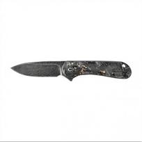 Sudedamas peilis Civivi Elementum C907C-DS1 shredded carbon fiber / golden black