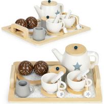 Medinis arbatos servizas arbatinukas puodelis 17 dalių ECOTOYS