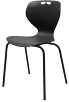 Furniture Trade Oporto Mata valgyklos kėdė, juoda/juoda