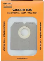 Dulkių maišeliai NORDIC QUALITY, tinkami „Electrolux“ dulkių siurbliams, 5 vnt. / NQ-88-P / 358020