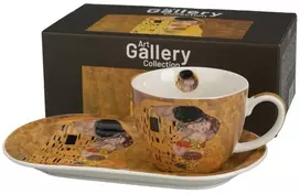 DUO Porceliano pusryčių rinkinys 2dalių, Bučinys (puodelis 430ml+lėkštutė)