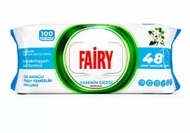 Fairy universalios drėgnos valymo servetėlės su jazminų kvapu, 100 vnt.