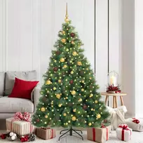 Dirbtinė Kalėdų eglutė su 300 LED Žalia 180 cm PE ir PVC