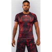 Marškinėliai Venum 20th Anniversary Rashguard trumpomis rankovėmis, juodi/raudoni