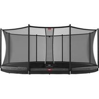 Batutas BERG Grand Favorit InGround 520, pilkas + apsauginis tinklas Comfort