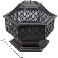 HEXAGON varinės patinos laužavietė su dangčiu