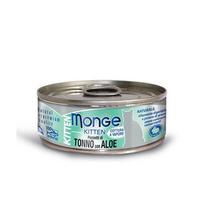 Monge Kitten kons. pašaras kačiukams su tuno gabalėliais ir alaviju 6x80g