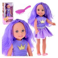 Violetinė karalienė Lėlė su violetiniais plaukais 38 cm ZA4766