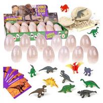 Archeologijos rinkinys 12 didelių kiaušinių + kortelės "Atrask dinozaurų pasaulį" ZA4999