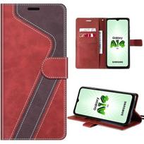 Protective case - BOOLING - for Samsung Galaxy A14 4G-5G - PU Leather - Red - Card slots raudona