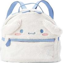 Miela mergaitės pliušinė kuprinė mokyklai, 3D kawaii gyvūnų animacinė mokyklinė kuprinė mergaitei, knygų kuprinė, mokyklinės prekės, baltas šuo