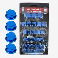 Bolt Cap Motocross Modified Parts Wholesale Motorcycle Accessories Nut Screw Cap Cover Head Body Decorative Engine Nut 30pcs