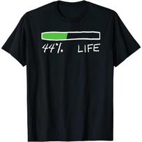 NAS Daily 44 Life T-Shirt T-Shirt, Long Sleeve Shirt, Sweatshirt, Hoodie S juoda