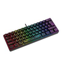 Y-FRUITFUL K401 RGB Compact 61-Key Membrane Gaming Keyboard
