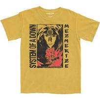 System Of A Down - Reflections -  Dip Dye Mineral Wash Mustard t-shirt Unisex T-Shirt XXXL black