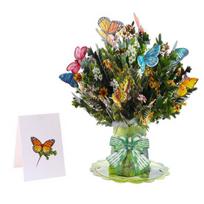 3D Pop-Up Bouquet Greeting Card Sunflower Lily Tulip Carnation Flower Bouquet Card for Mother's Day Teachers' Day Graduation Anniversary Birthday A